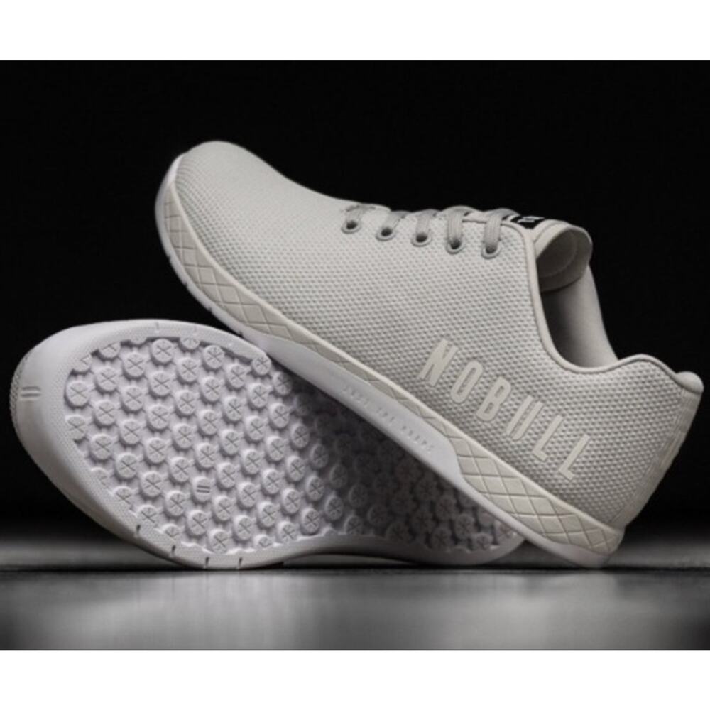 NOBULL Moon Rock Trainer Sneakers Lace Up Reflective Running Shoes, Gray